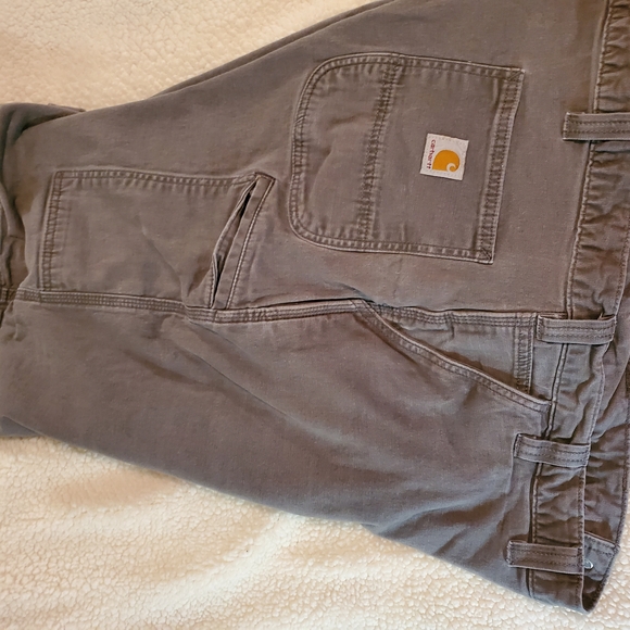 Carhartt Gray Cargo Shorts Durable Workwear Size 44 - Picture 6 of 6